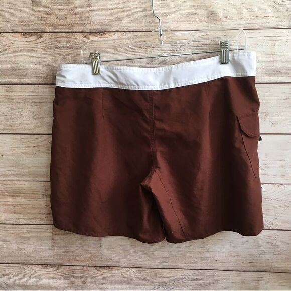 NRS BOARD SHORTS IN BROWN AND WHITE - Picture 5 of 5